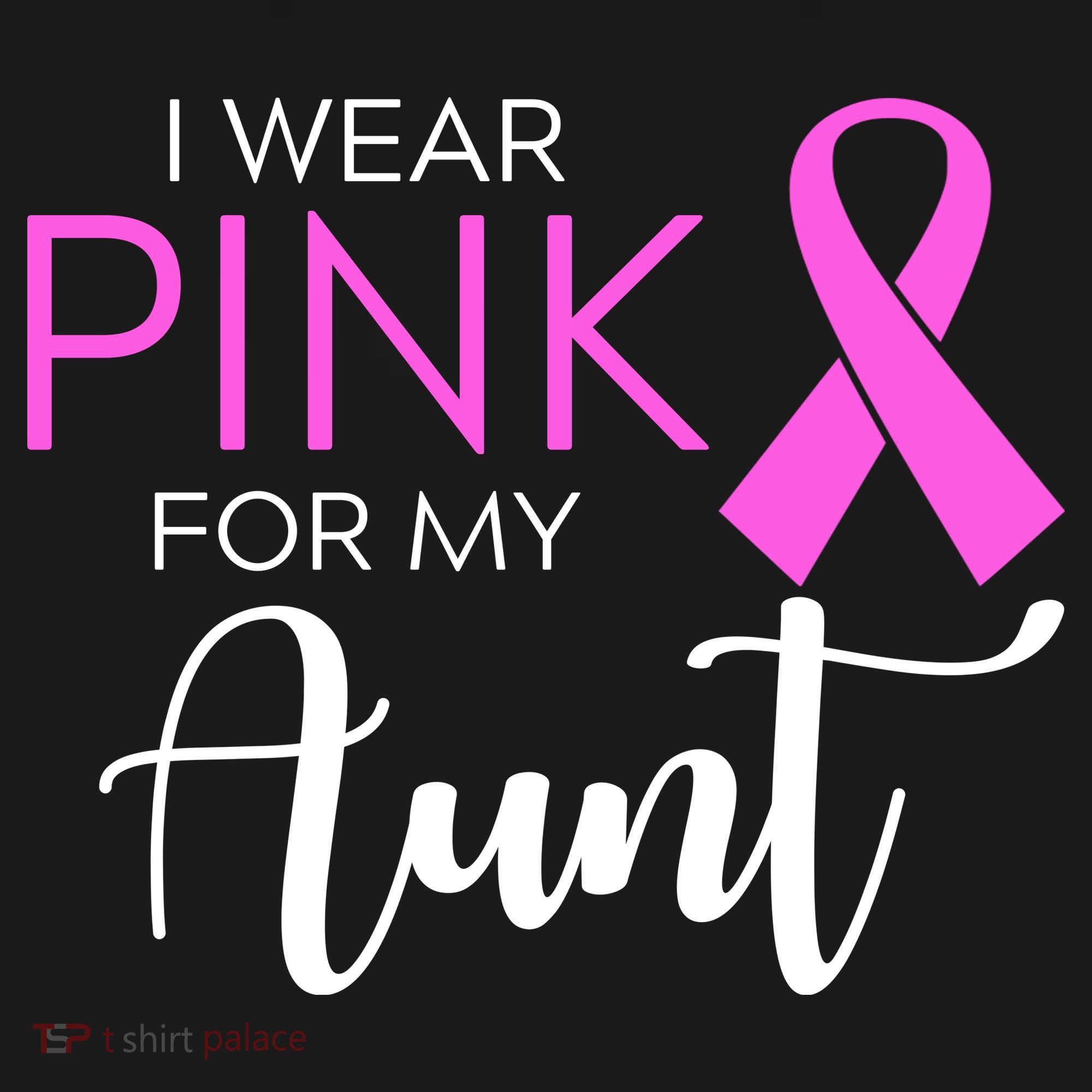 I Wear Pink For My Aunt Breast Cancer Awareness Women's Hoodie