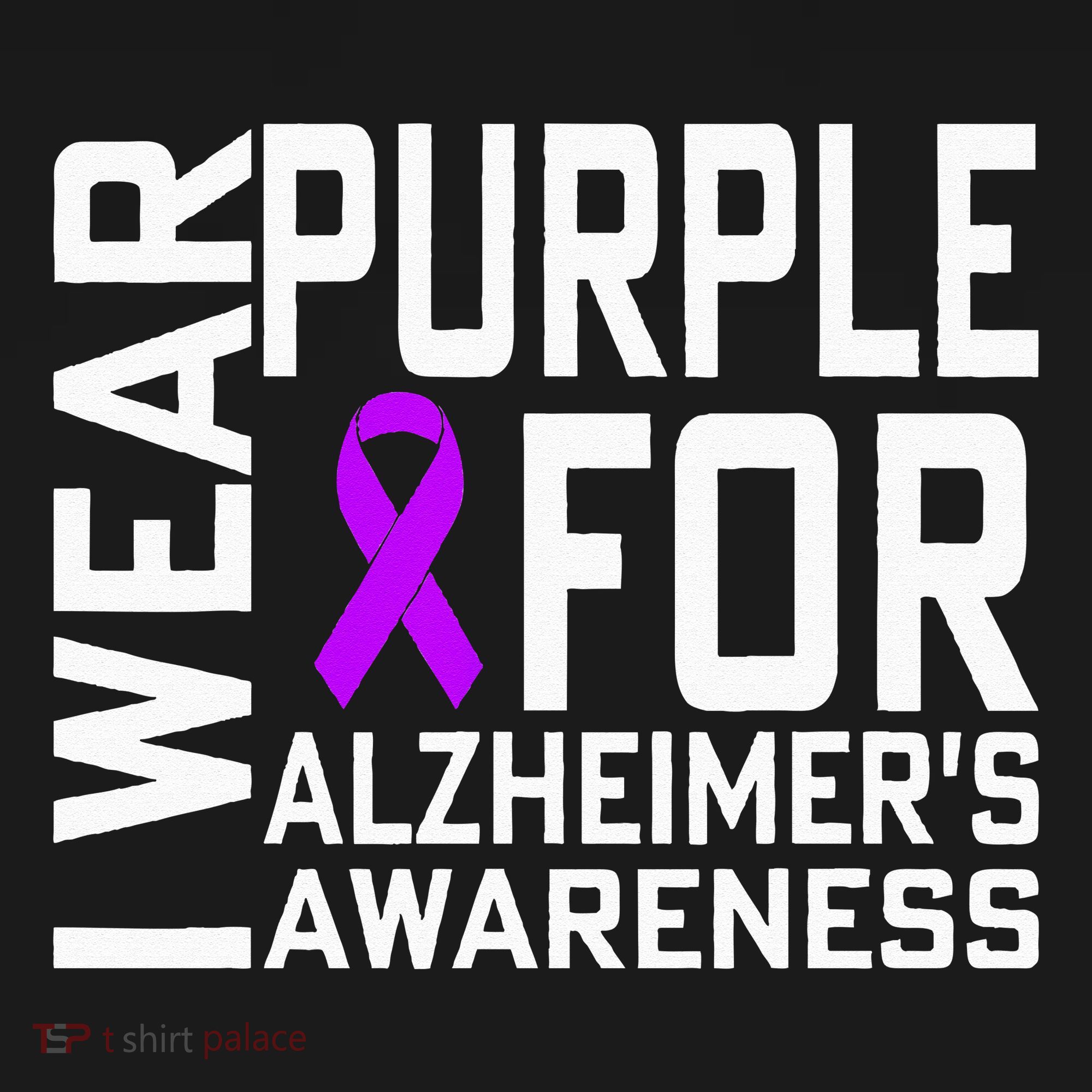 I Wear Purple For Alzheimers Awareness Month Women's Hoodie