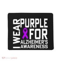 I Wear Purple For Alzheimers Awareness Month Mousepad thumb 0
