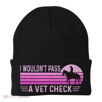 I WouldnT Pass A Vet Check Retro Vintage Gift Beanie