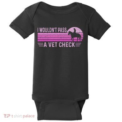 I WouldnT Pass A Vet Check Retro Vintage Gift Baby Bodysuit