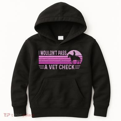 I WouldnT Pass A Vet Check Retro Vintage Gift Kids Hoodie
