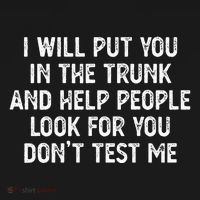 I Will Put You In The Trunk Long Sleeve Shirt thumb 2