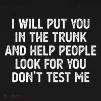 I Will Put You In The Trunk Button thumb 1