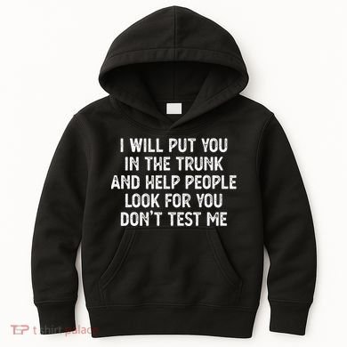 I Will Put You In The Trunk Kids Hoodie