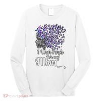 I Wear Purple For My Mom Alzheimers Long Sleeve Shirt thumb 0