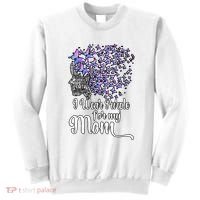 I Wear Purple For My Mom Alzheimers Sweatshirt thumb 0