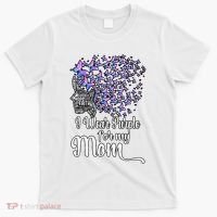 I Wear Purple For My Mom Alzheimers T-Shirt thumb 0