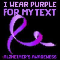 I Wear Purple For My Personalize Text Alzheimer's Awareness Coffee Mug thumb 5