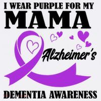 I Wear Purple For My Mama AlzheimerS Dementia Awareness T-Shirt thumb 7