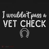 I WouldnT Pass A Vet Check Funny Equestrian Horses Lovers Women's Hoodie thumb 2