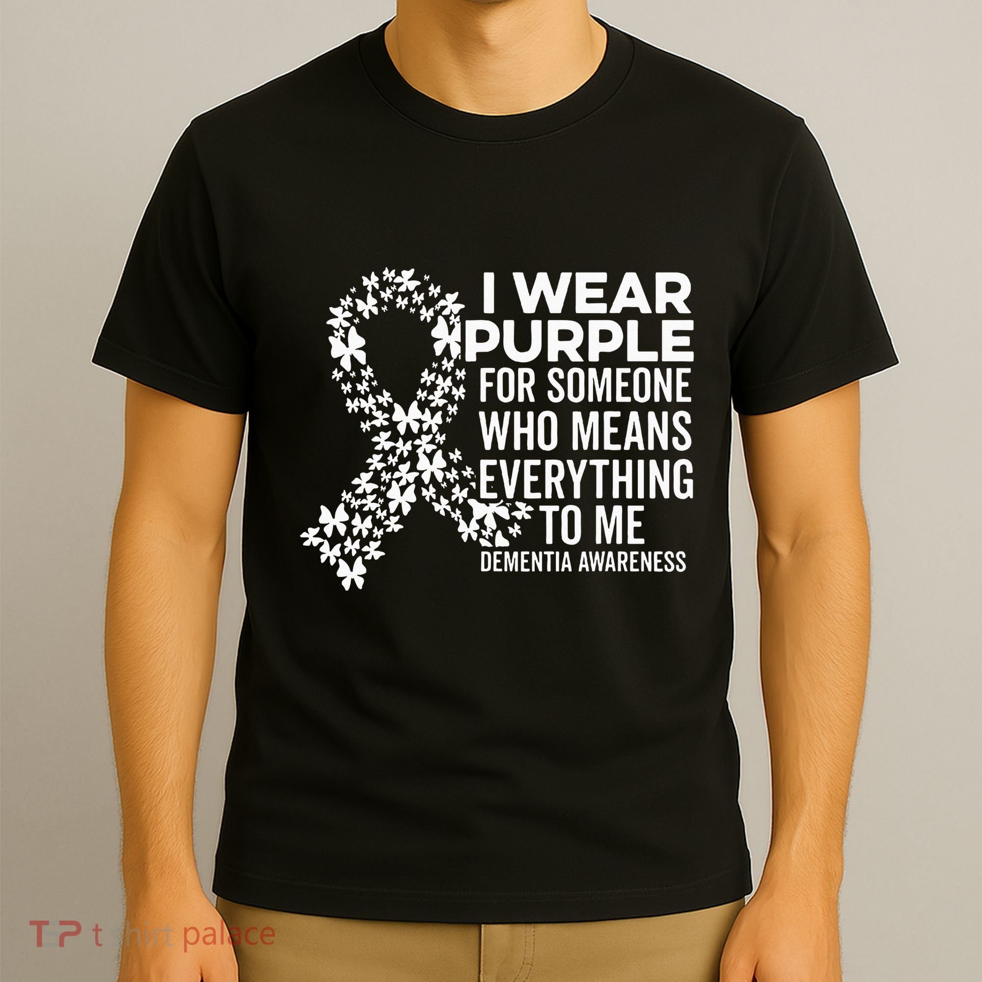 I Wear Purple For Dementia Support Alzheimers Awareness T-Shirt