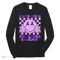 I Wear Purple For Lupus Awareness Long Sleeve Shirt thumb 0