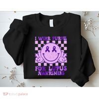 I Wear Purple For Lupus Awareness Sweatshirt thumb 2