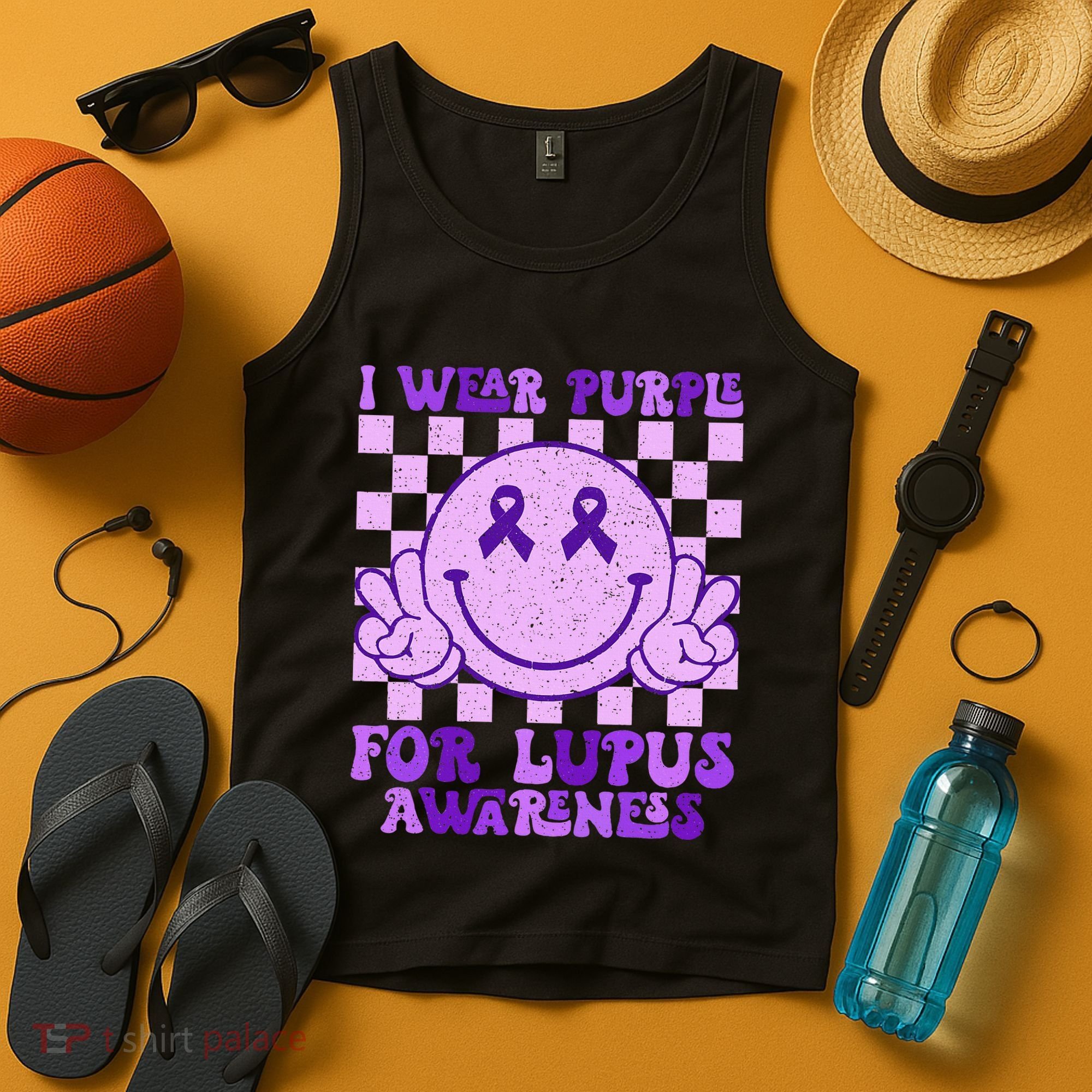 I Wear Purple For Lupus Awareness Tank Top