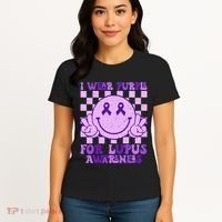 I Wear Purple For Lupus Awareness Women's T-Shirt thumb 4