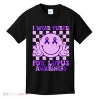 I Wear Purple For Lupus Awareness Kids T-Shirt thumb 0