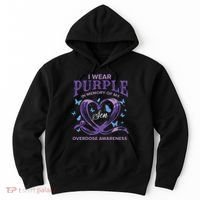 I Wear Purple For My Son Overdose Awareness Hoodie thumb 0