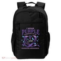 I Wear Purple For My Son Overdose Awareness Backpack thumb 0