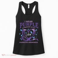 I Wear Purple For My Son Overdose Awareness Women's Tank Top thumb 0