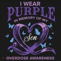 I Wear Purple For My Son Overdose Awareness Women's Tank Top thumb 5