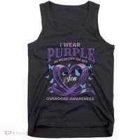 I Wear Purple For My Son Overdose Awareness Tank Top thumb 0