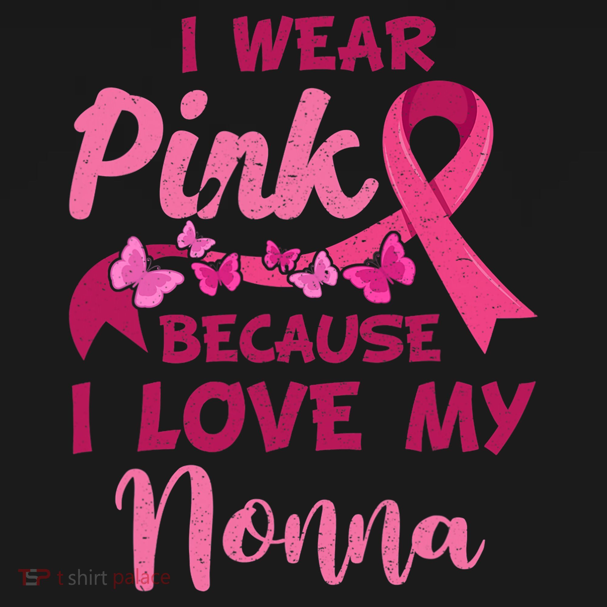 I Wear Pink I Love My Nonna Breast Cancer Awareness Women's Hoodie