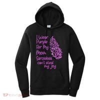 I Wear Purple For Mom Sarcoidosis Awareness Month Great Gift Women's Hoodie thumb 0
