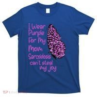 I Wear Purple For Mom Sarcoidosis Awareness Month Great Gift T-Shirt thumb 0