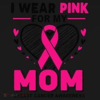 I Wear Pin.K For My Mom Breast Cancer Awareness Supporter Women's Tank Top thumb 5
