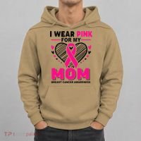 I Wear Pin.K For My Mom Breast Cancer Awareness Supporter Hoodie thumb 0