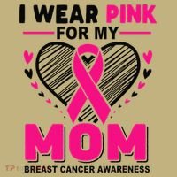I Wear Pin.K For My Mom Breast Cancer Awareness Supporter Hoodie thumb 2