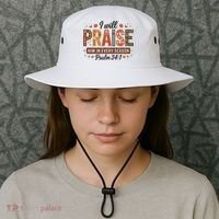 I Will Praise Him In Every Season Fall Christian Thanksgiving Bucket Hat thumb 3