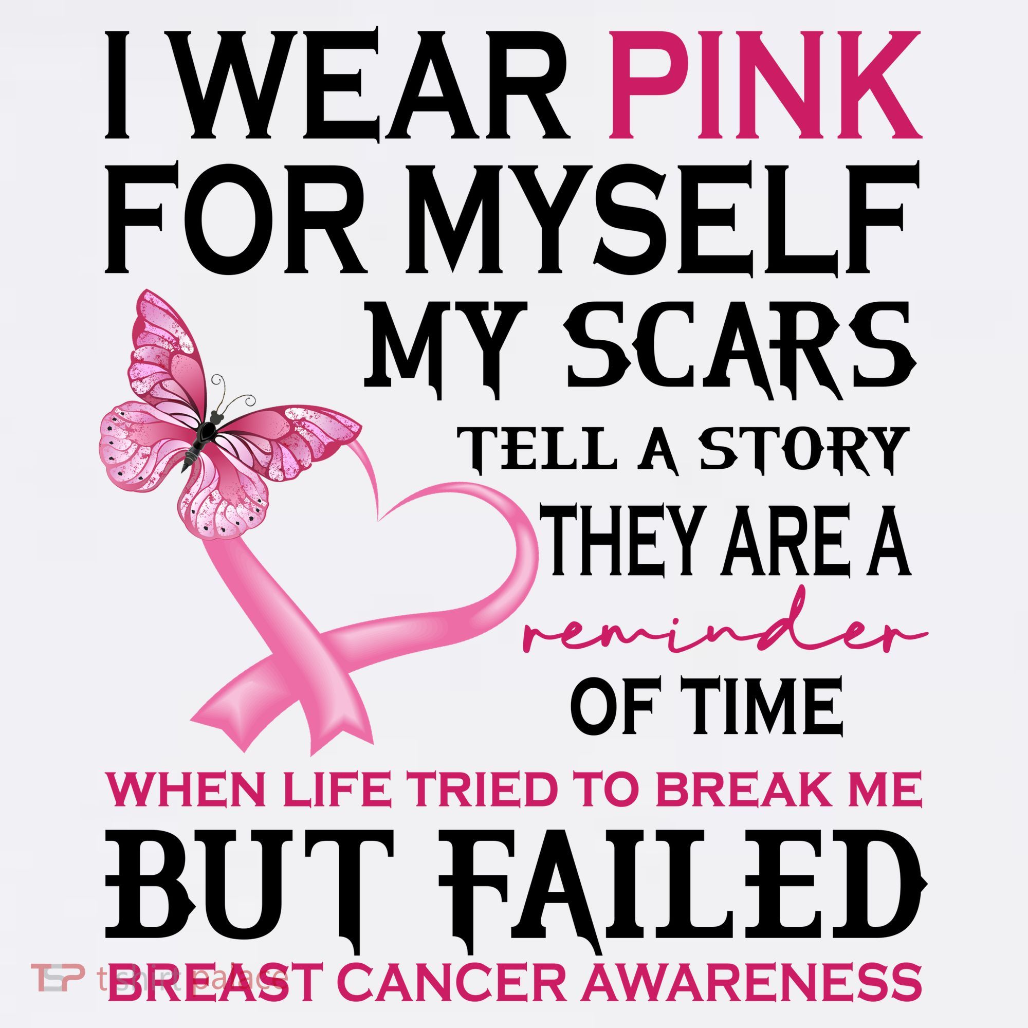 I Wear Pink For Myself My Scars But Failed Breast Cancer Coffee Mug