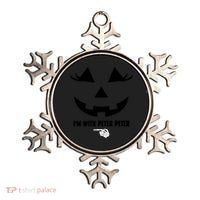 I'm With Peter Peter Funny Halloween Skeleton Hand Ornament thumb 0