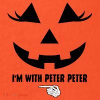 I'm With Peter Peter Funny Halloween Skeleton Hand Coaster thumb 2