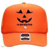 I'm With Peter Peter Funny Halloween Skeleton Hand Hat thumb 0