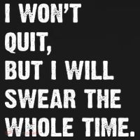 I Won't Quit But I Will Swear The Whole Time Funny Women's Hoodie thumb 2