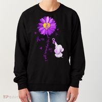 I Will Remember For You Elephant Alzheimers Awareness Women's Sweatshirt thumb 0