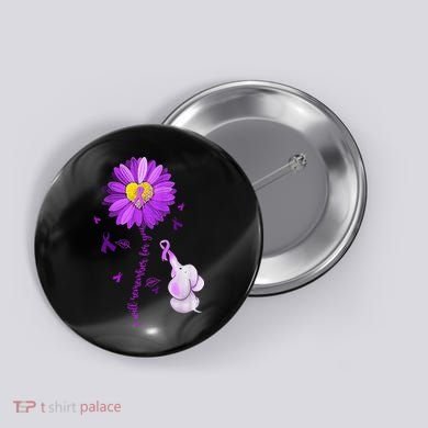 I Will Remember For You Elephant Alzheimers Awareness Button