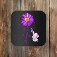 I Will Remember For You Elephant Alzheimers Awareness Coaster thumb 0