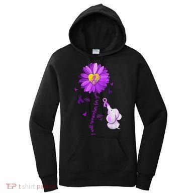 I Will Remember For You Elephant Alzheimers Awareness Women's Hoodie