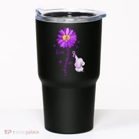 I Will Remember For You Elephant Alzheimers Awareness Tumbler thumb 0