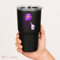 I Will Remember For You Elephant Alzheimers Awareness Tumbler thumb 2