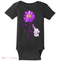 I Will Remember For You Elephant Alzheimers Awareness Baby Bodysuit thumb 0