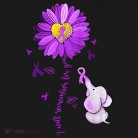 I Will Remember For You Elephant Alzheimers Awareness Baby Bodysuit thumb 2