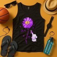 I Will Remember For You Elephant Alzheimers Awareness Tank Top thumb 4