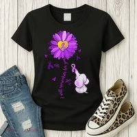 I Will Remember For You Elephant Alzheimers Awareness Women's T-Shirt thumb 3