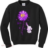 I Will Remember For You Elephant Alzheimers Awareness Kids Sweatshirt thumb 0