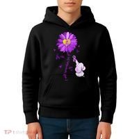 I Will Remember For You Elephant Alzheimers Awareness Kids Hoodie thumb 4